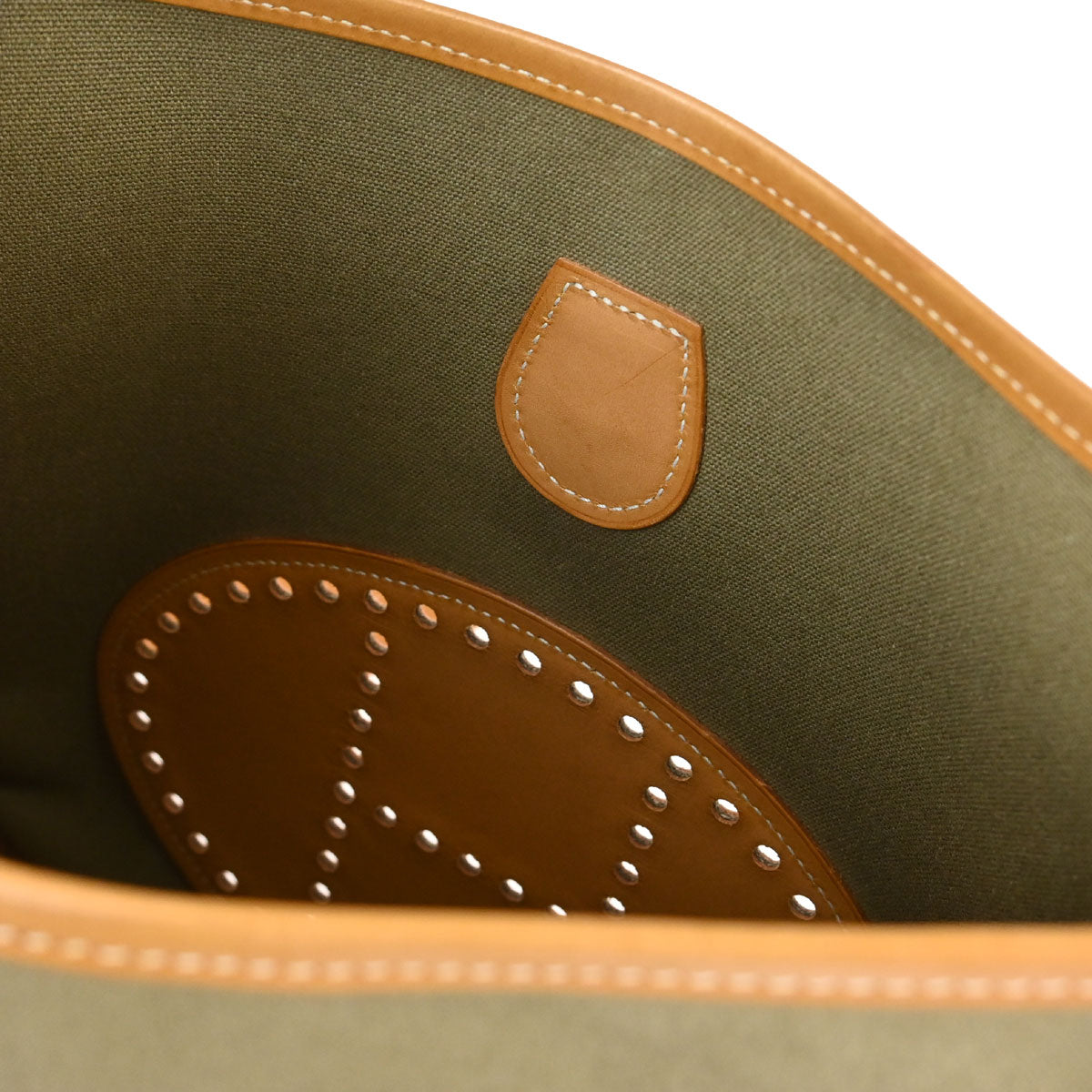 Hermes 2008 Natural Khaki Barenia Toile Officier Evelyne 2 29 PM