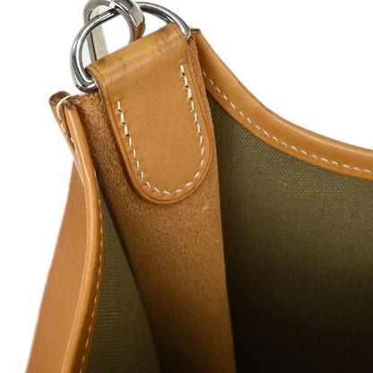 Hermes 2008 Natural Khaki Barenia Toile Officier Evelyne 2 29 PM