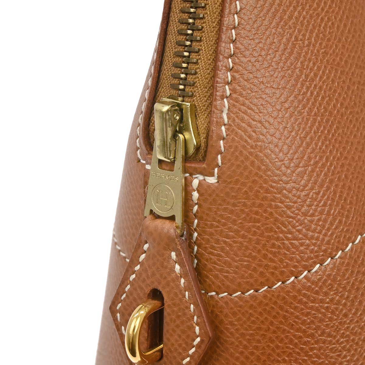 Hermes Gold Courchevel Bolide 35 Handbag
