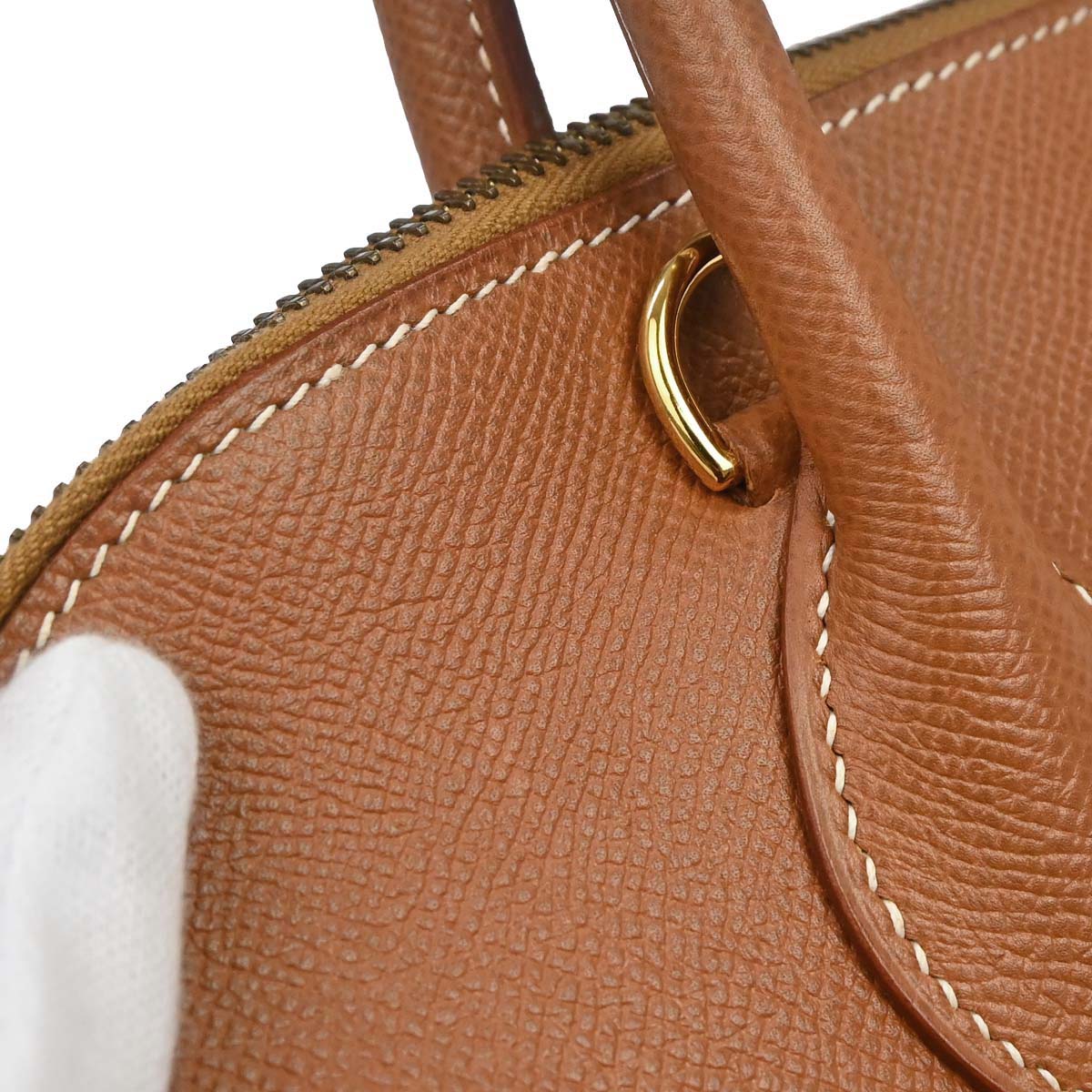 Hermes Gold Courchevel Bolide 35 Handbag