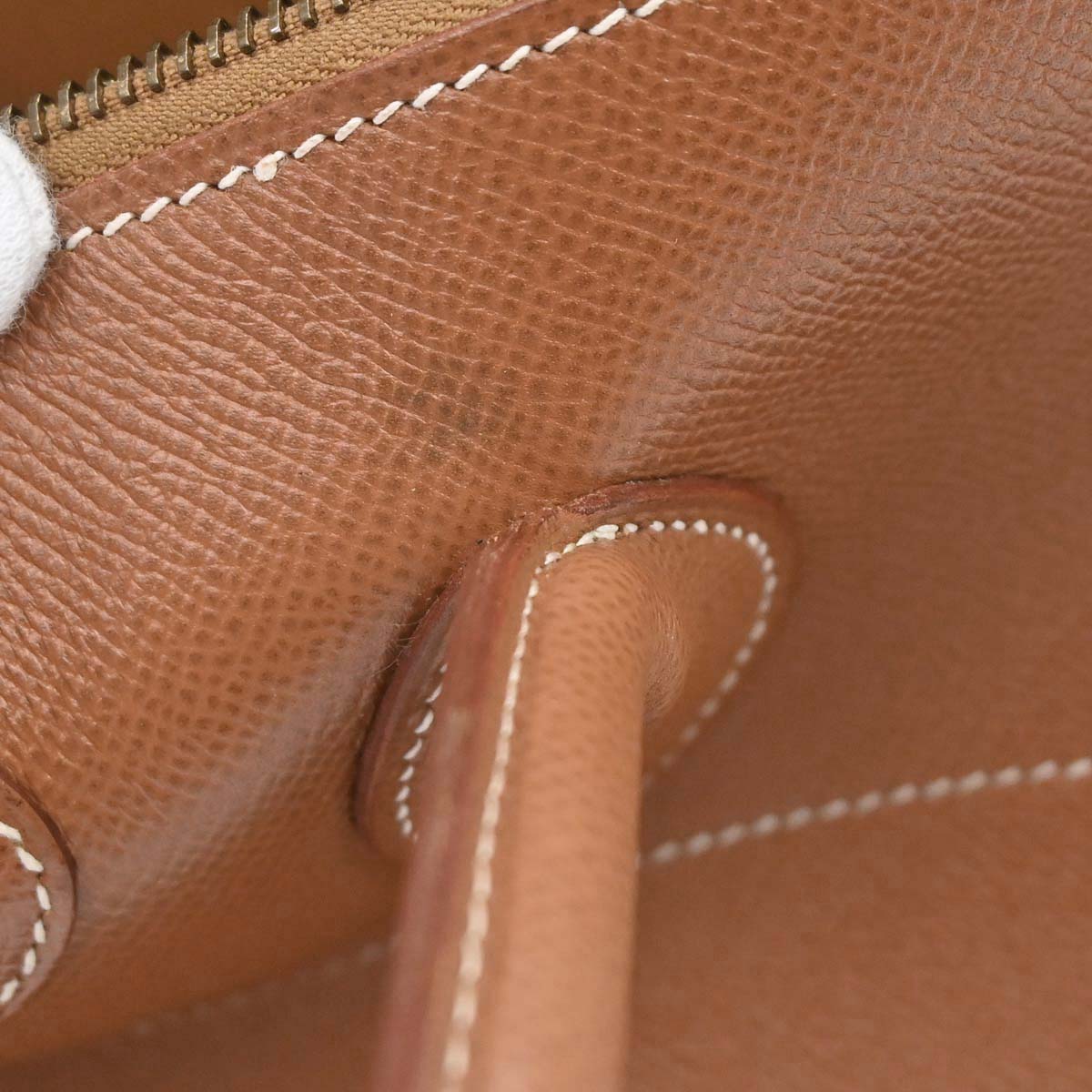 Hermes Gold Courchevel Bolide 35 Handbag