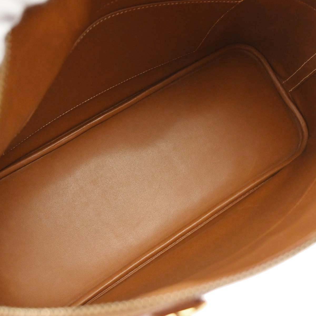 Hermes Gold Courchevel Bolide 35 Handbag