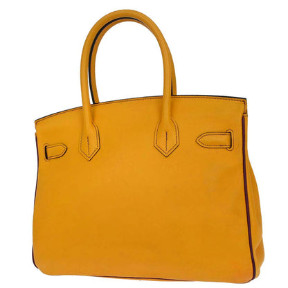 Hermes Jaune d'Or, Anemone Swift Birkin 30 Handbag