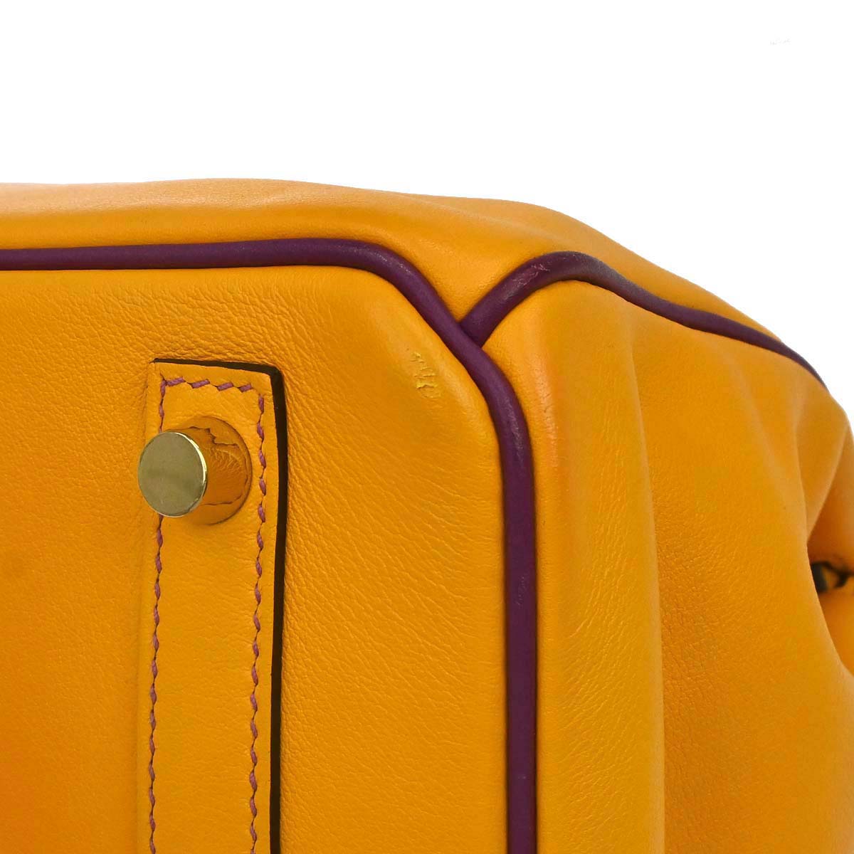 Hermes Jaune d'Or, Anemone Swift Birkin 30 Handbag
