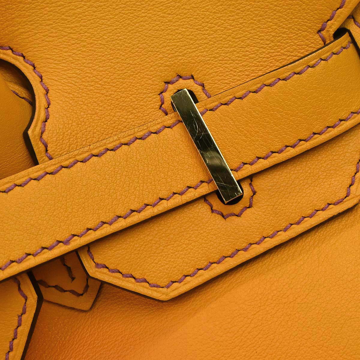 Hermes Jaune d'Or, Anemone Swift Birkin 30 Handbag