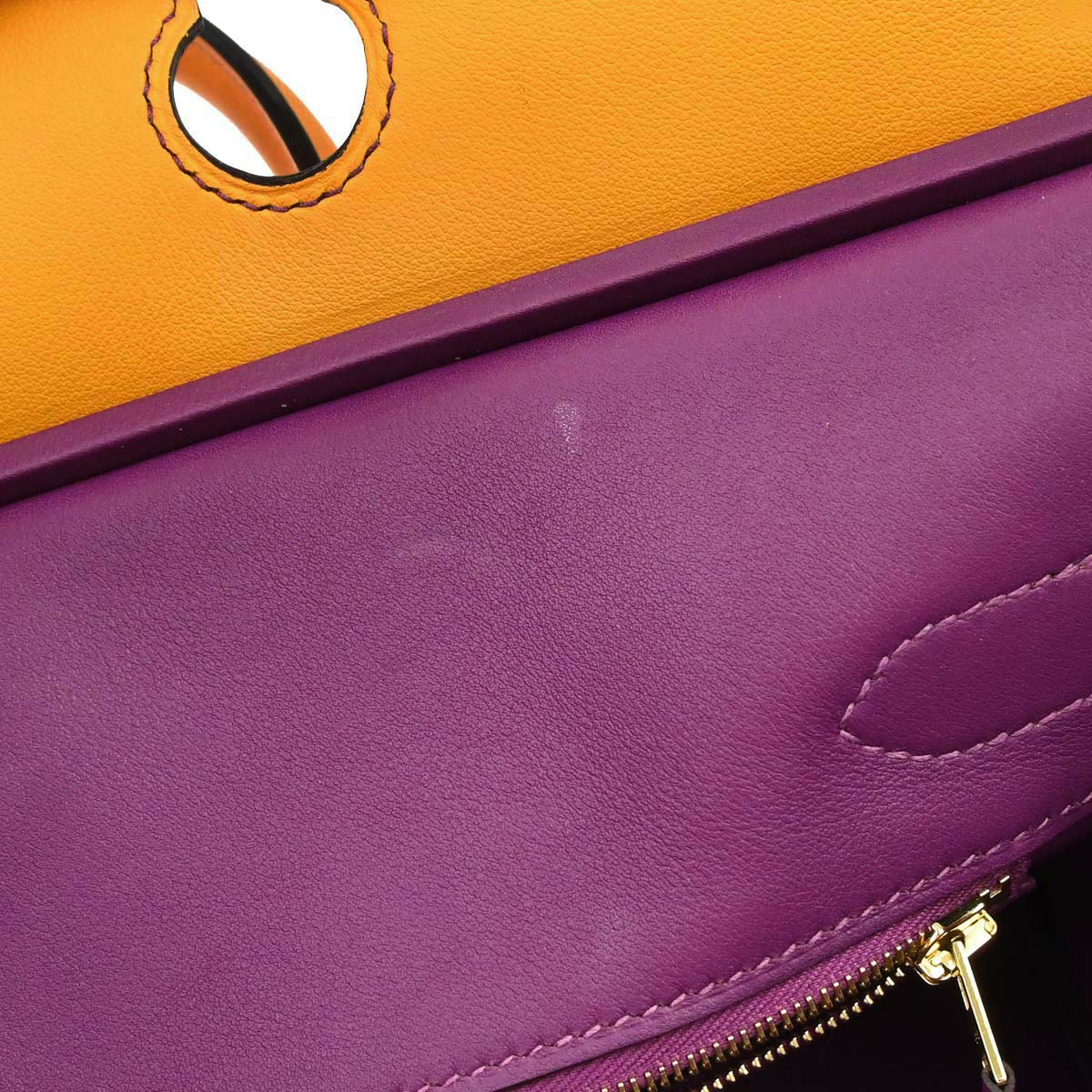 Hermes Jaune d'Or, Anemone Swift Birkin 30 Handbag