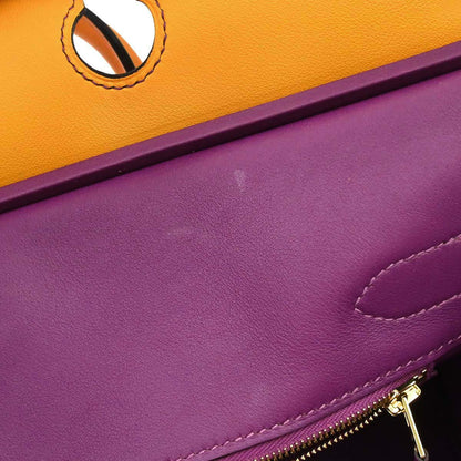 Hermes Jaune d'Or, Anemone Swift Birkin 30 Handbag