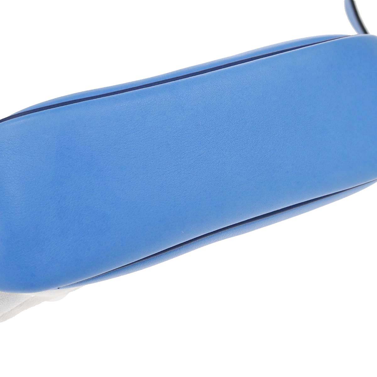 Hermes Bleu Paradis Swift Mini Berline Shoulder Bag