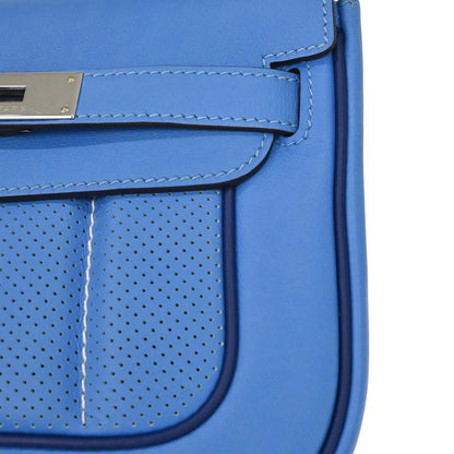Hermes Bleu Paradis Swift Mini Berline Shoulder Bag
