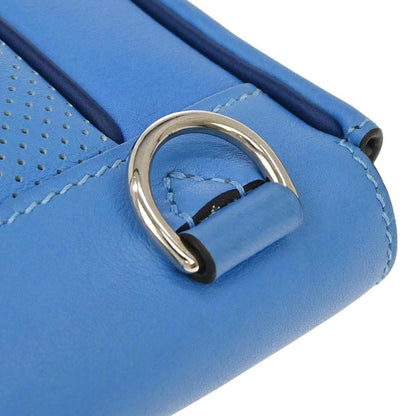 Hermes Bleu Paradis Swift Mini Berline Shoulder Bag