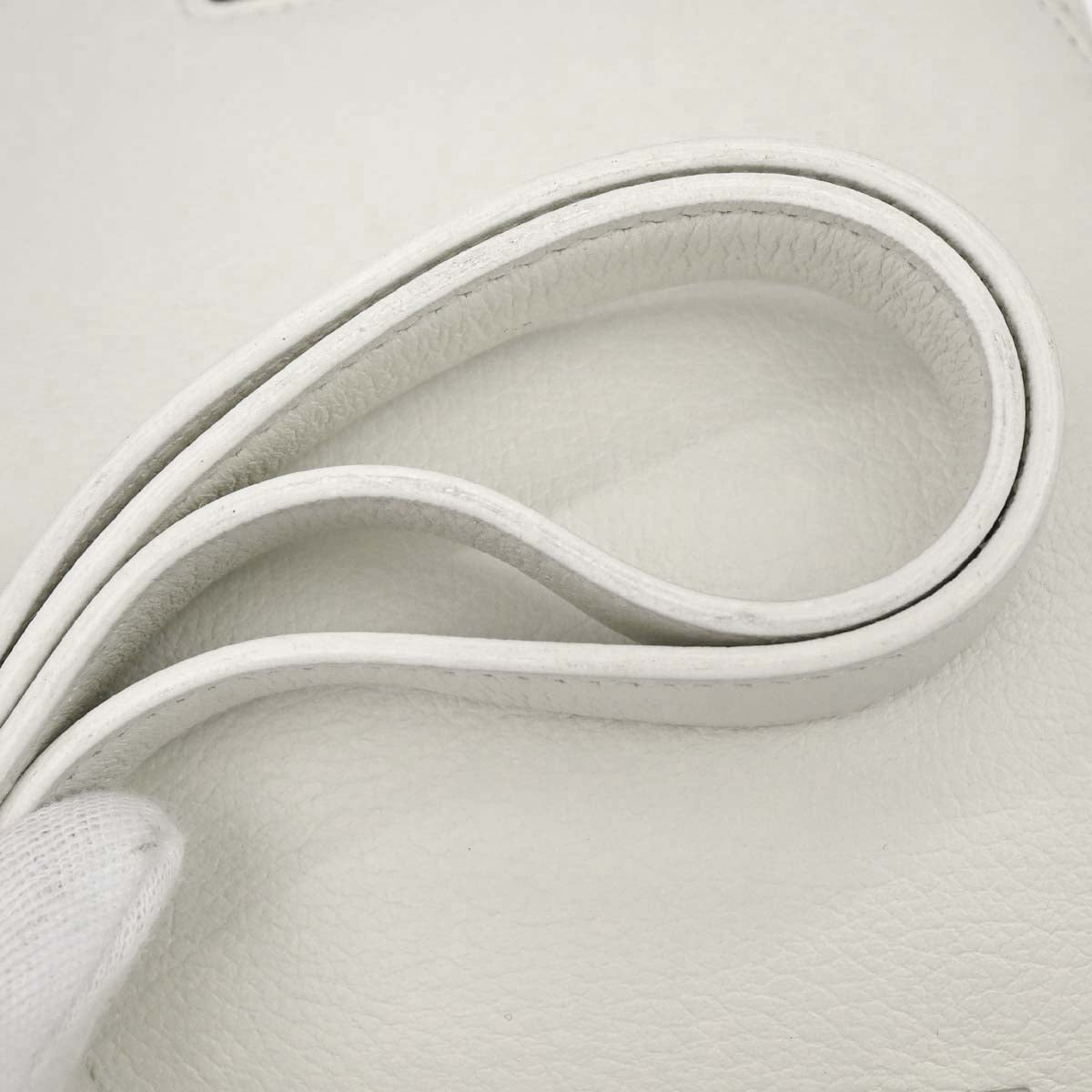 Hermes White Evercolor Constance 24 Shoulder Bag