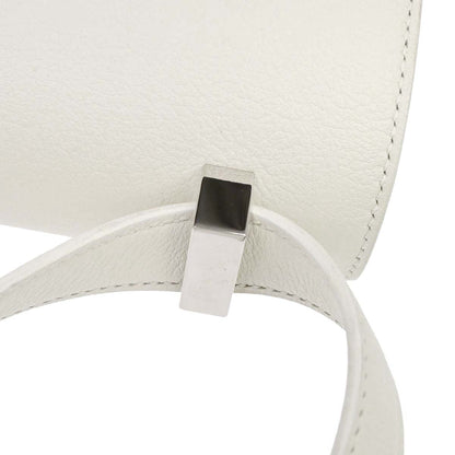 Hermes White Evercolor Constance 24 Shoulder Bag