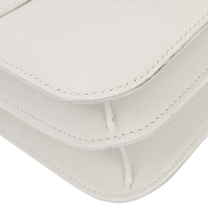 Hermes White Evercolor Constance 24 Shoulder Bag