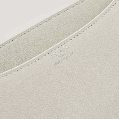 Hermes White Evercolor Constance 24 Shoulder Bag