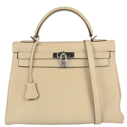 Hermes 2007 Pechemin Togo Kelly 32 Retourne 2way Shoulder Handbag