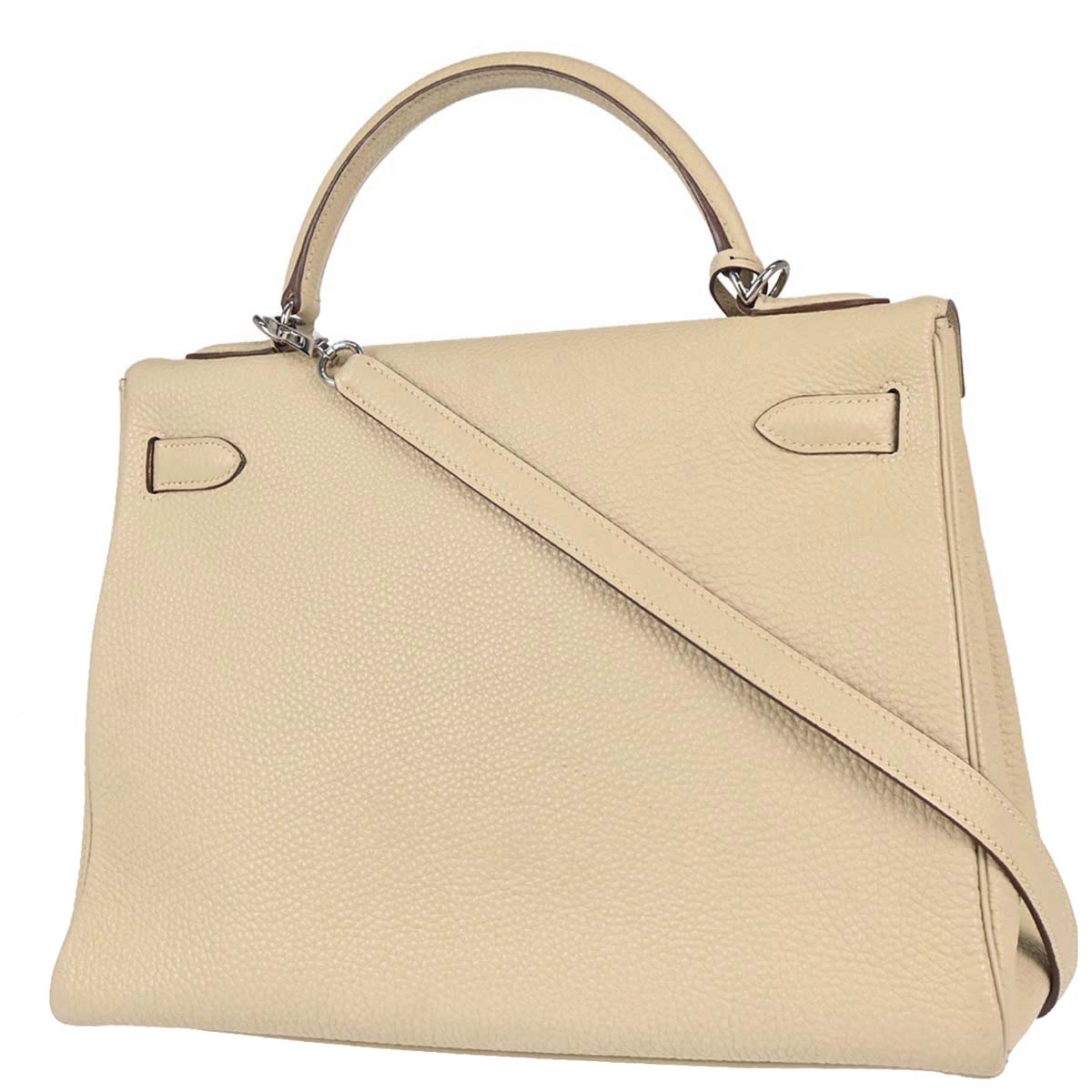 Hermes 2007 Pechemin Togo Kelly 32 Retourne 2way Shoulder Handbag