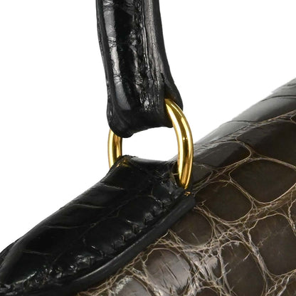 Hermes * Miel Alligator Kelly 32 Sellier Shoulder Handbag