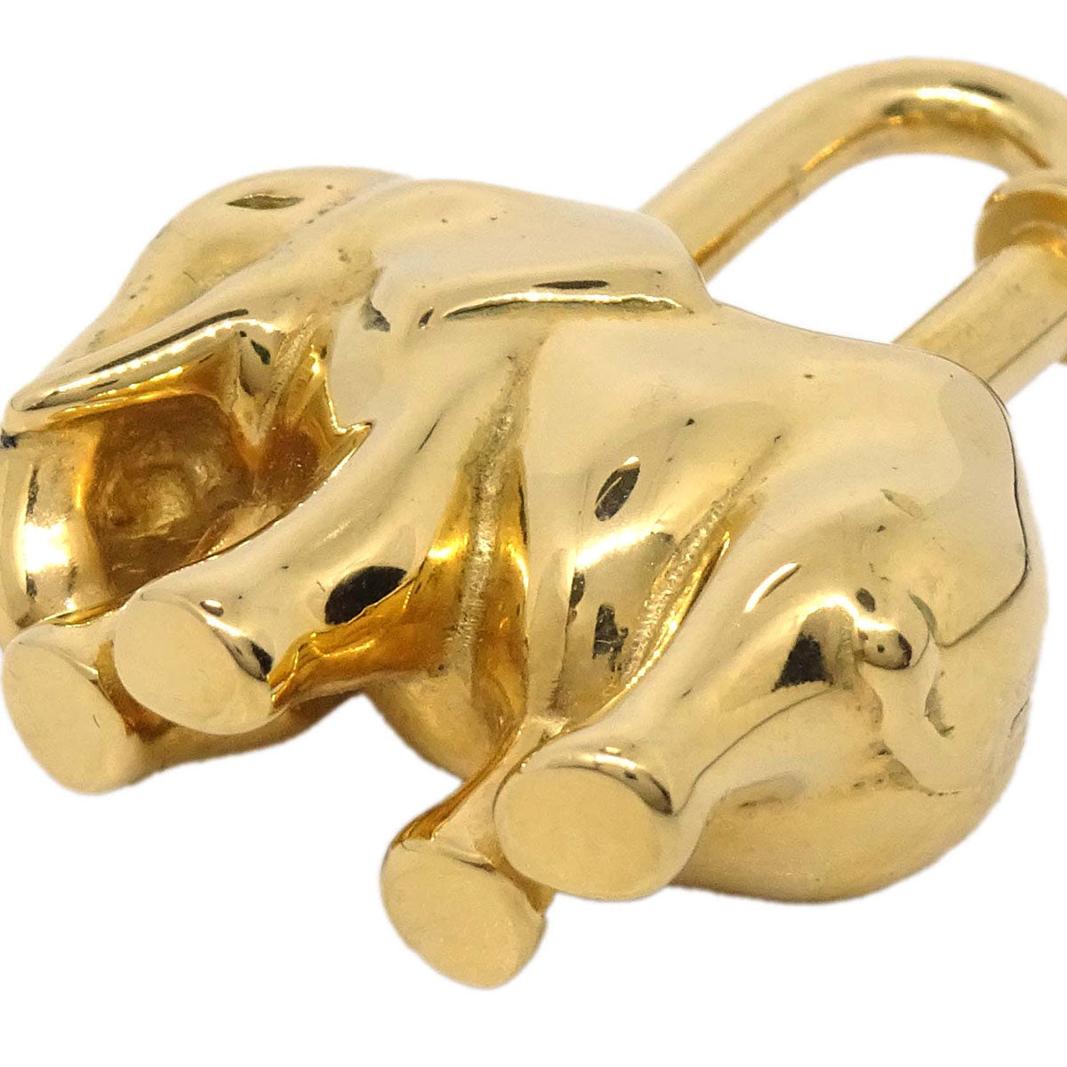 Hermes 1988 Elephant Cadena Gold Small Good