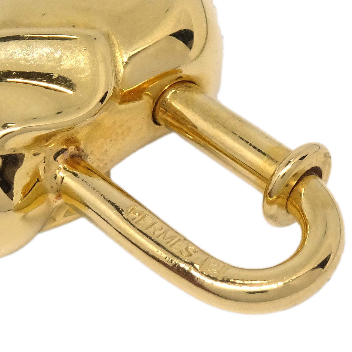 Hermes 1988 Elephant Cadena Gold Small Good