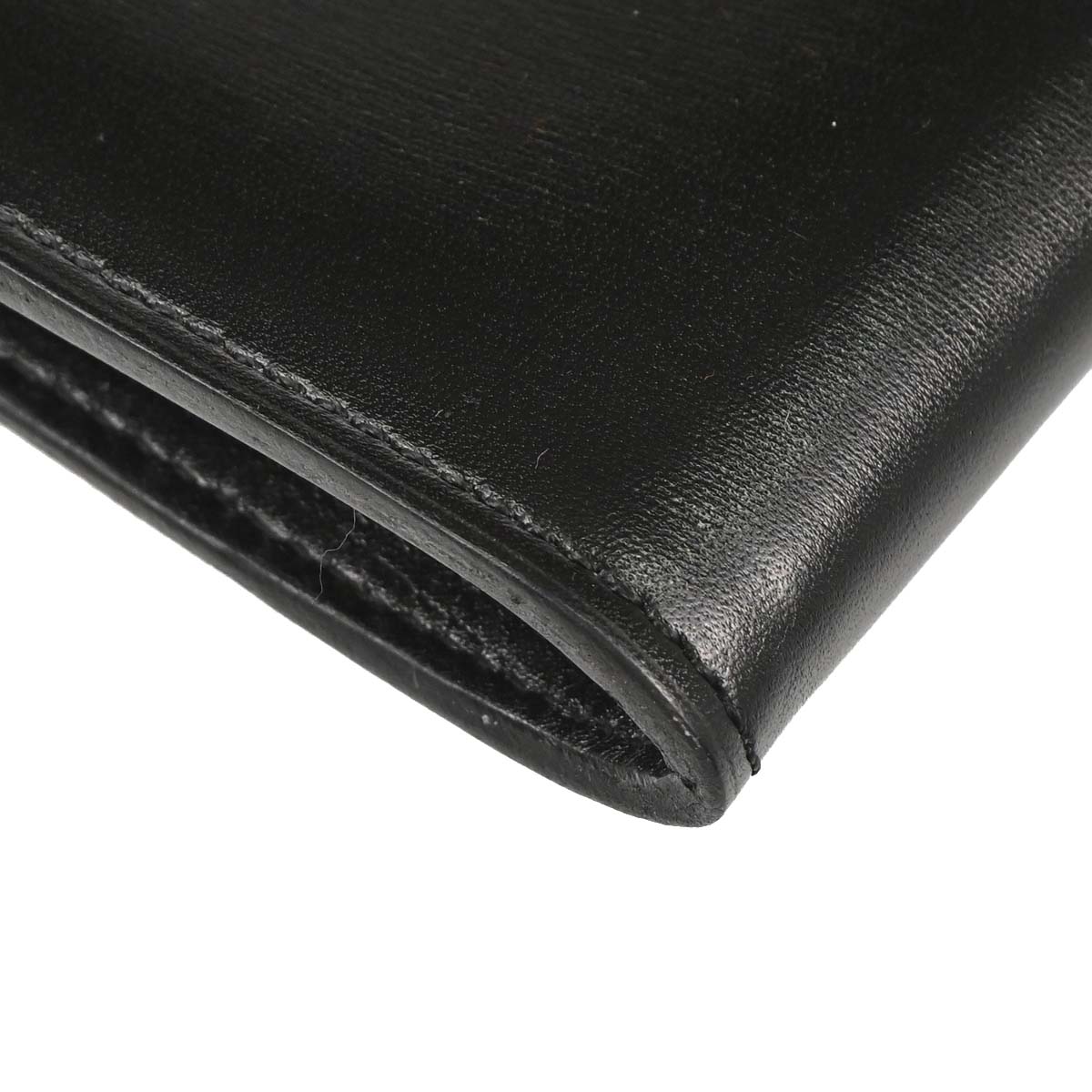 Hermes Black Box Calf Onimaitou Shoulder Bag Pochette