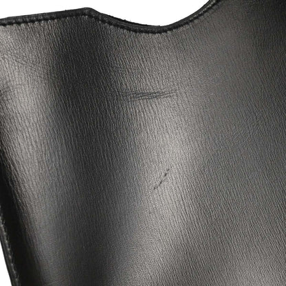 Hermes Black Box Calf Onimaitou Shoulder Bag Pochette
