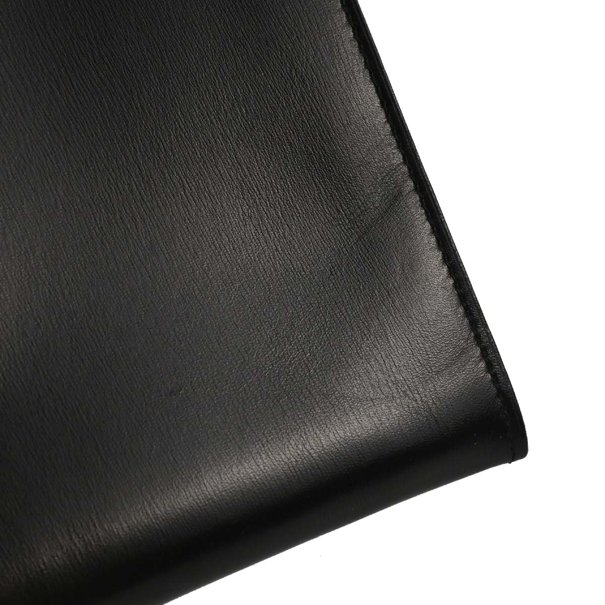 Hermes Black Box Calf Onimaitou Shoulder Bag Pochette
