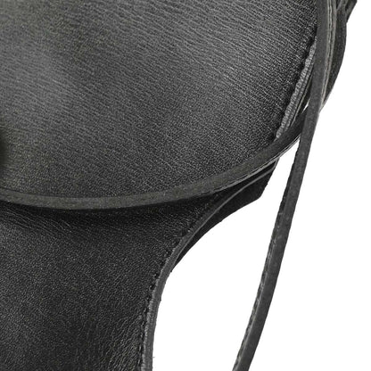 Hermes Black Box Calf Onimaitou Shoulder Bag Pochette