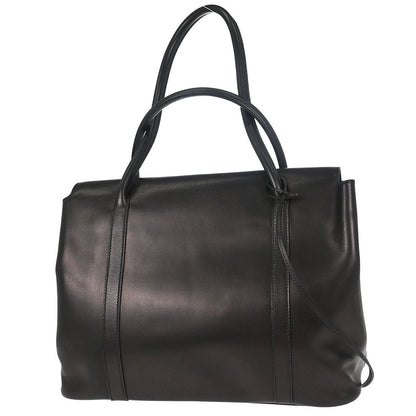 Hermes 2002 Martin Margiela Black Evercalf Initiale Bag