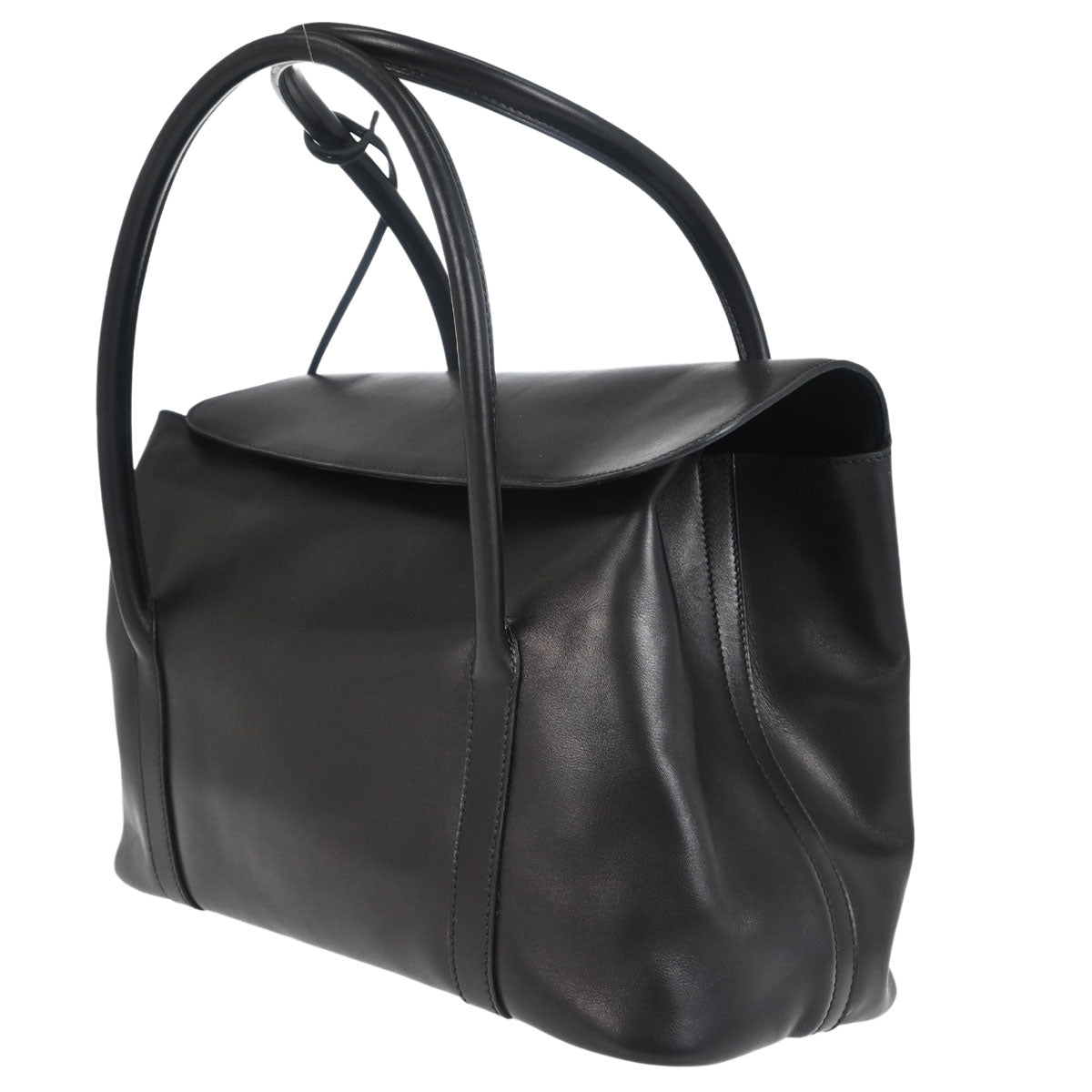 Hermes 2002 Martin Margiela Black Evercalf Initiale Bag
