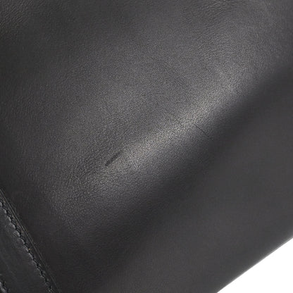 Hermes 2002 Martin Margiela Black Evercalf Initiale Bag