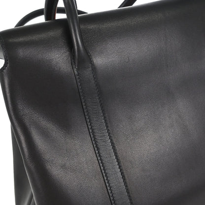 Hermes 2002 Martin Margiela Black Evercalf Initiale Bag