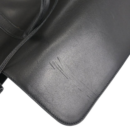 Hermes 2002 Martin Margiela Black Evercalf Initiale Bag