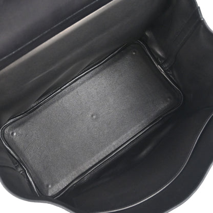 Hermes 2002 Martin Margiela Black Evercalf Initiale Bag
