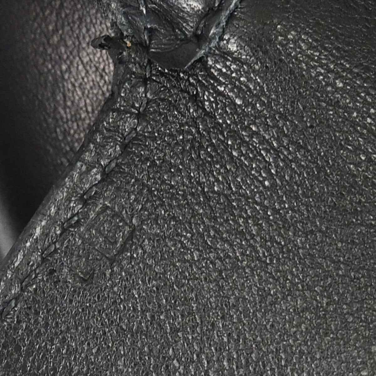Hermes 2002 Martin Margiela Black Evercalf Initiale Bag