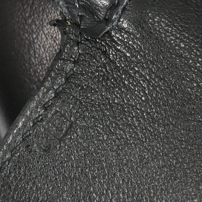 Hermes 2002 Martin Margiela Black Evercalf Initiale Bag