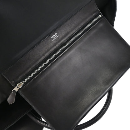 Hermes 2002 Martin Margiela Black Evercalf Initiale Bag