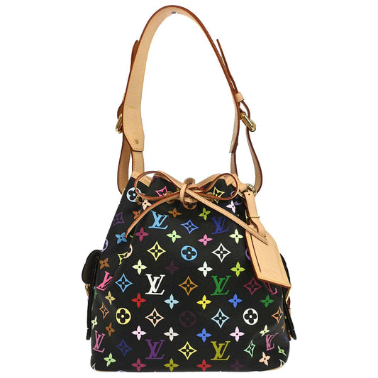 Louis Vuitton Black Monogram Multicolor Petite Noe Handbag M42230