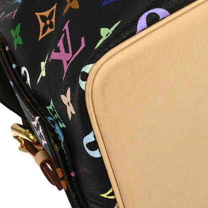 Louis Vuitton Black Monogram Multicolor Petite Noe Handbag M42230