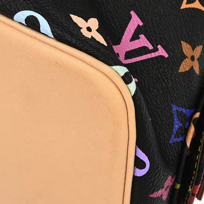 Louis Vuitton Black Monogram Multicolor Petite Noe Handbag M42230