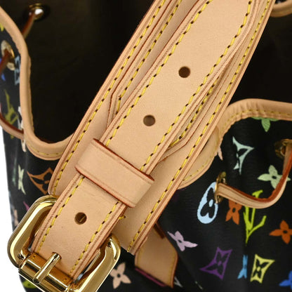Louis Vuitton Black Monogram Multicolor Petite Noe Handbag M42230