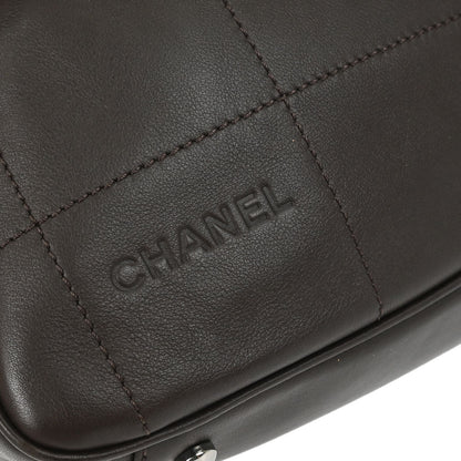 Chanel 2002-2003 Brown Lambskin Choco Bar Handbag