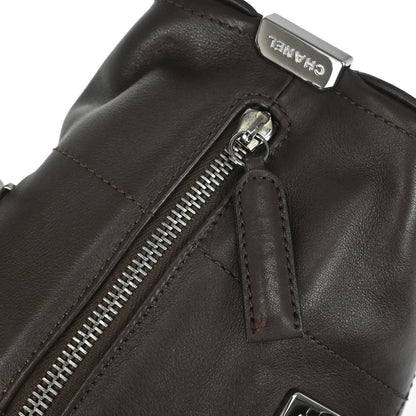 Chanel 2002-2003 Brown Lambskin Choco Bar Handbag