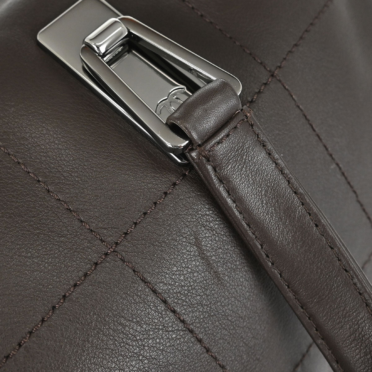 Chanel 2002-2003 Brown Lambskin Choco Bar Handbag