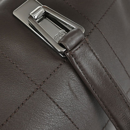 Chanel 2002-2003 Brown Lambskin Choco Bar Handbag