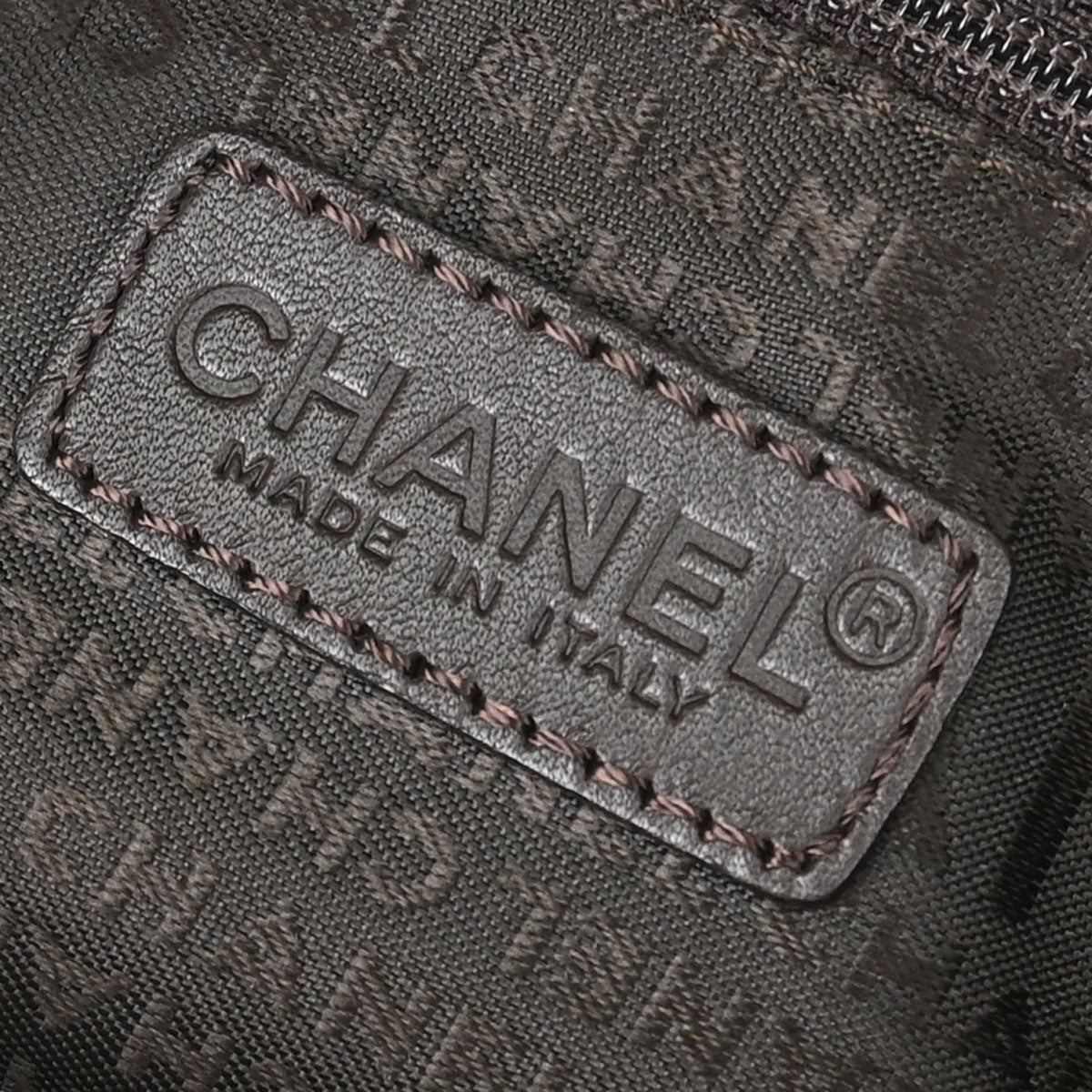 Chanel 2002-2003 Brown Lambskin Choco Bar Handbag