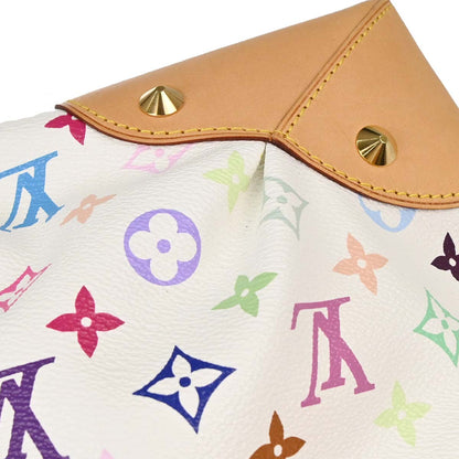 Louis Vuitton White Multicolor Judy GM 2way Shoulder Handbag M40253