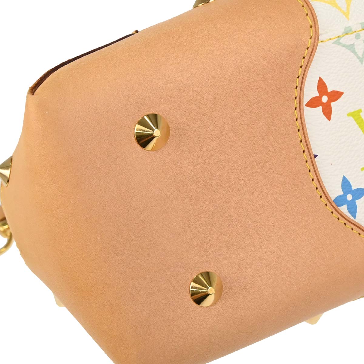 Louis Vuitton White Multicolor Judy GM 2way Shoulder Handbag M40253
