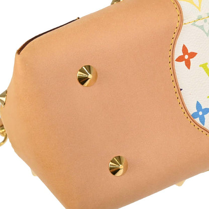 Louis Vuitton White Multicolor Judy GM 2way Shoulder Handbag M40253
