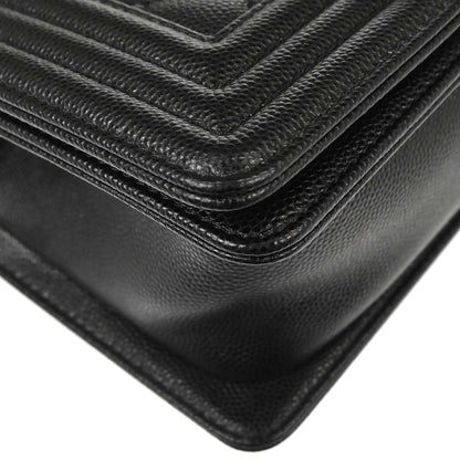 Boy Chanel 2019 Black Caviar Skin Small Chain Shoulder Bag