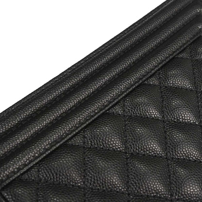 Boy Chanel 2019 Black Caviar Skin Small Chain Shoulder Bag